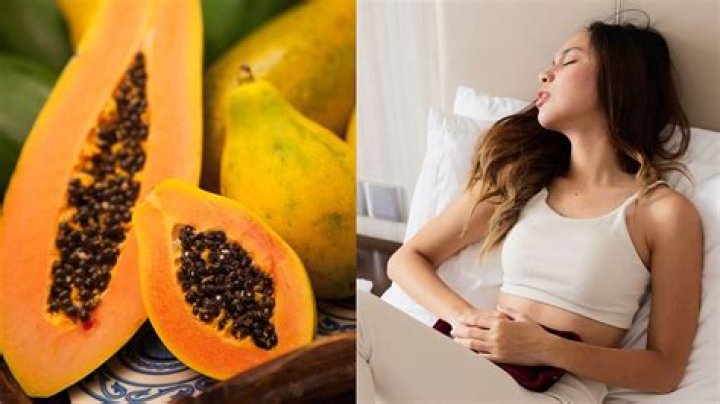Why papaya causes periods?