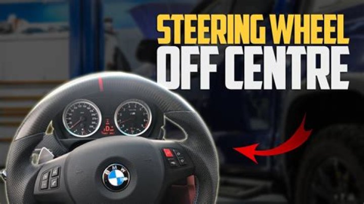 Why steering wheel not centered?