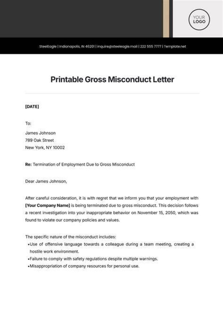 Will i lose my job for gross misconduct?