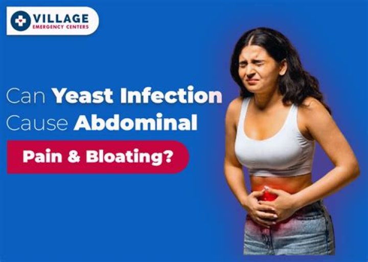 Would yeast infection cause abdominal pain?